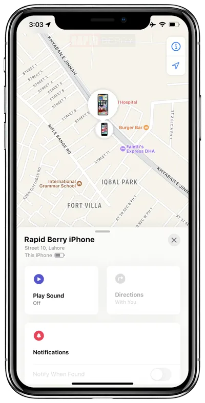 iphone Map