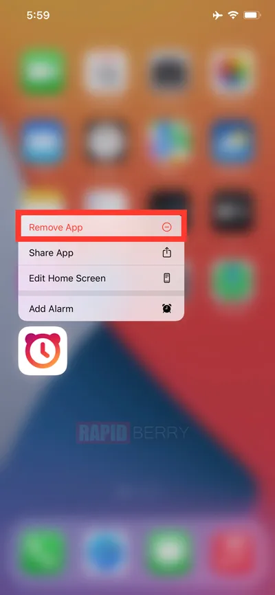 Delete-alarm-app